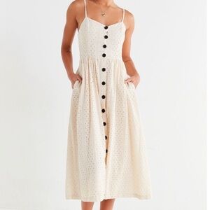 White button up maxi dress. Size medium